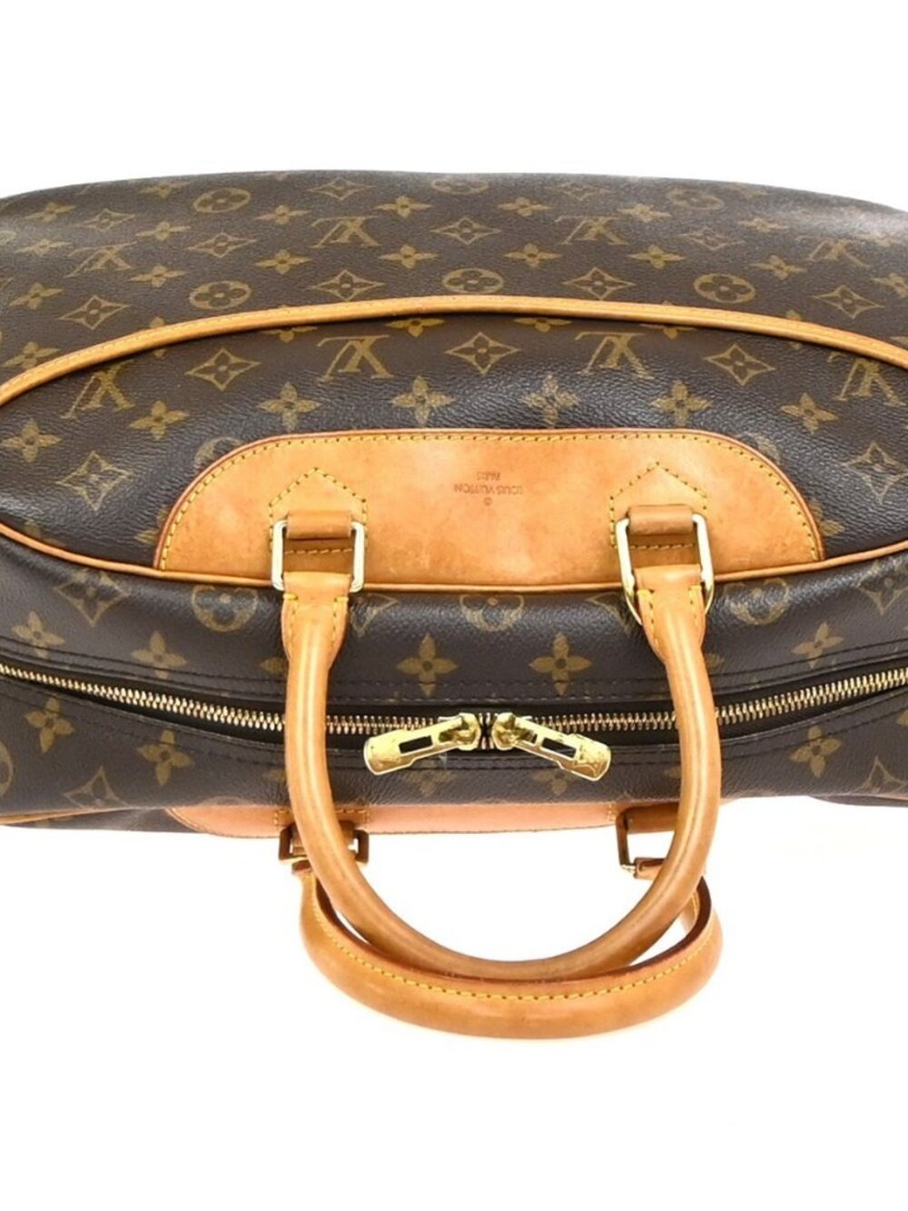 LOUIS VUITTON LV Logo Deauville Hand Bag Monogram Leather Brown M47270 70YH891 - Picture 6 of 14